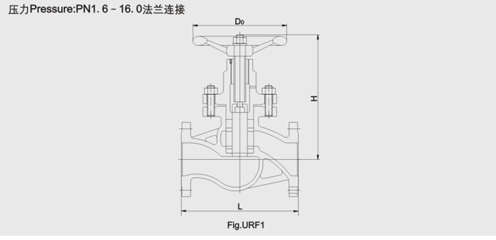 柱塞阀结构尺寸图